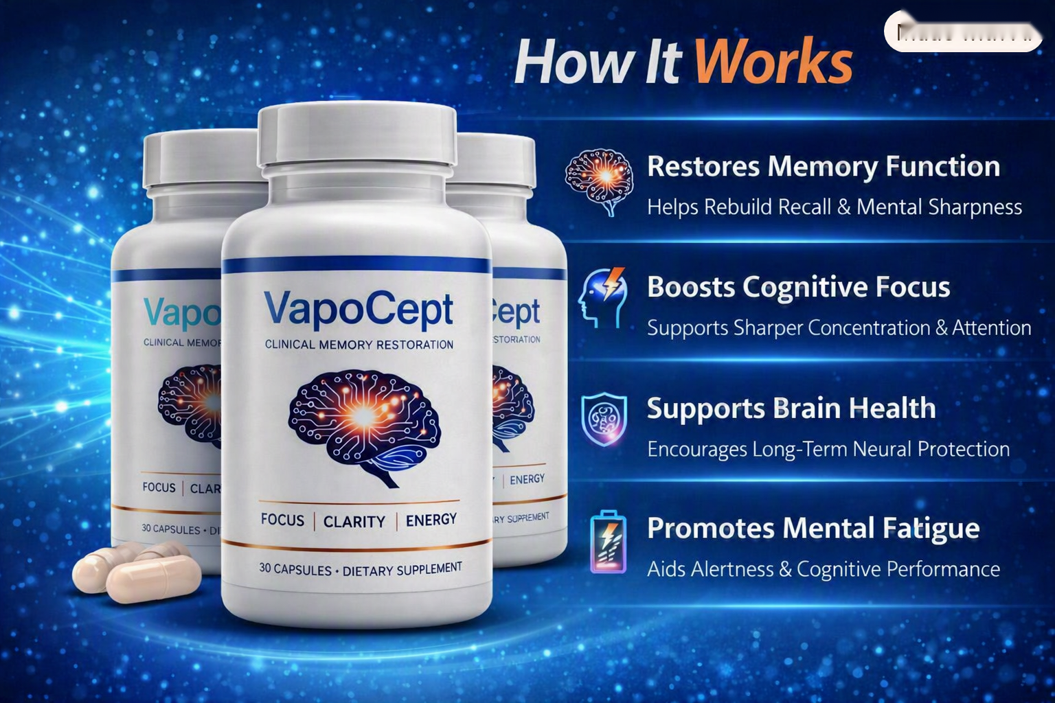 How VapoCept works — 4 cognitive pillars